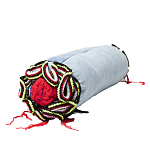 Подушка из джинсовой одежды и вязания Heart&Brain 2 варинант исполнения - 2 | Loft Concept в Нижнем Новгороде