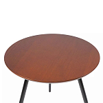 Кофейный столик с круглой столешницей на 3-х черных ножках Laconic Stylish Design варинант исполнения - 1 | Loft Concept в Нижнем Новгороде