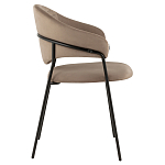 Коричневый стул с обивкой из искусственной замши Alexis варинант исполнения - 3 | Loft Concept в Нижнем Новгороде