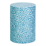 Столик с инкрустацией с перламутровым узором Flower Blue варинант исполнения - 1 | Loft Concept в Нижнем Новгороде