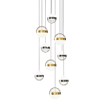 Люстра каскадная с 9-ю подвесами бронза и никель Peggy Futura lamp варинант исполнения - 1 | Loft Concept в Нижнем Новгороде