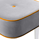 Квадратный мягкий пуф на белых ножках Winton Pouf Square варинант исполнения - 12 | Loft Concept в Нижнем Новгороде