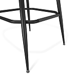 Барный стул со спинкой и подлокотниками на 4-х металлических ножках Douglas Rhombus Синий Велюр варинант исполнения - 4 | Loft Concept в Нижнем Новгороде