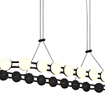 Люстра овальная с круглыми светодиодными источниками света Maxine Light варинант исполнения - 11 | Loft Concept в Нижнем Новгороде