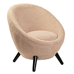 Кресло розовое с обивка из искусственного каракуля Iconic Creation варинант исполнения - 1 | Loft Concept в Нижнем Новгороде