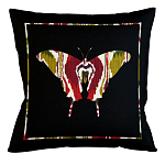 Подушка декоративная бабочка цветной узор Ikat Pattern варинант исполнения - 1 | Loft Concept в Нижнем Новгороде
