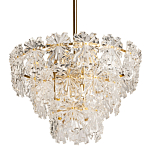 Люстра многоярусная с объемными прозрачными цветами Hanging Flowers варинант исполнения - 1 | Loft Concept в Нижнем Новгороде