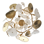 Люстра с белыми и золотистыми цветами Dahlia Flowers Lamp варинант исполнения - 4 | Loft Concept в Нижнем Новгороде