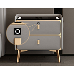 Умная прикроватная тумбочка c зарядкой для телефона Nightstand Smart варинант исполнения - 1 | Loft Concept в Нижнем Новгороде