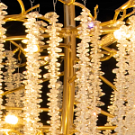 Люстра многоярусная с каркасом из металла и прозрачными подвесками FAIRYTREE Light варинант исполнения - 5 | Loft Concept в Нижнем Новгороде