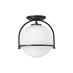 Потолочный светильник с плафоном в форме белого матового шара Hinkley варинант исполнения - 1 | Loft Concept в Нижнем Новгороде