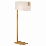Торшер с прямоугольным абажуром на золотом металлическом каркасе Rectangular Plane  варинант исполнения - 1 | Loft Concept в Нижнем Новгороде