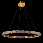 Люстра в форме кольца с золотым декором Warm Heavenly Light варинант исполнения - 8 | Loft Concept в Нижнем Новгороде