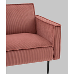 Диван современный вельветовый прямой Worcester Коралл варинант исполнения - 3 | Loft Concept в Нижнем Новгороде