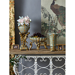 Чаша с орнаментом на бронзовых ножках в виде ангелов Eden Garden варинант исполнения - 9 | Loft Concept в Нижнем Новгороде