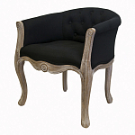 Кресло низкое в стиле прованс Louis French Armchair black flax варинант исполнения - 3 | Loft Concept в Нижнем Новгороде