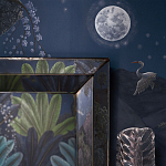 Обои ручная роспись Phuljhari Original colourway on Empire Blue dyed silk варинант исполнения - 2 | Loft Concept в Нижнем Новгороде