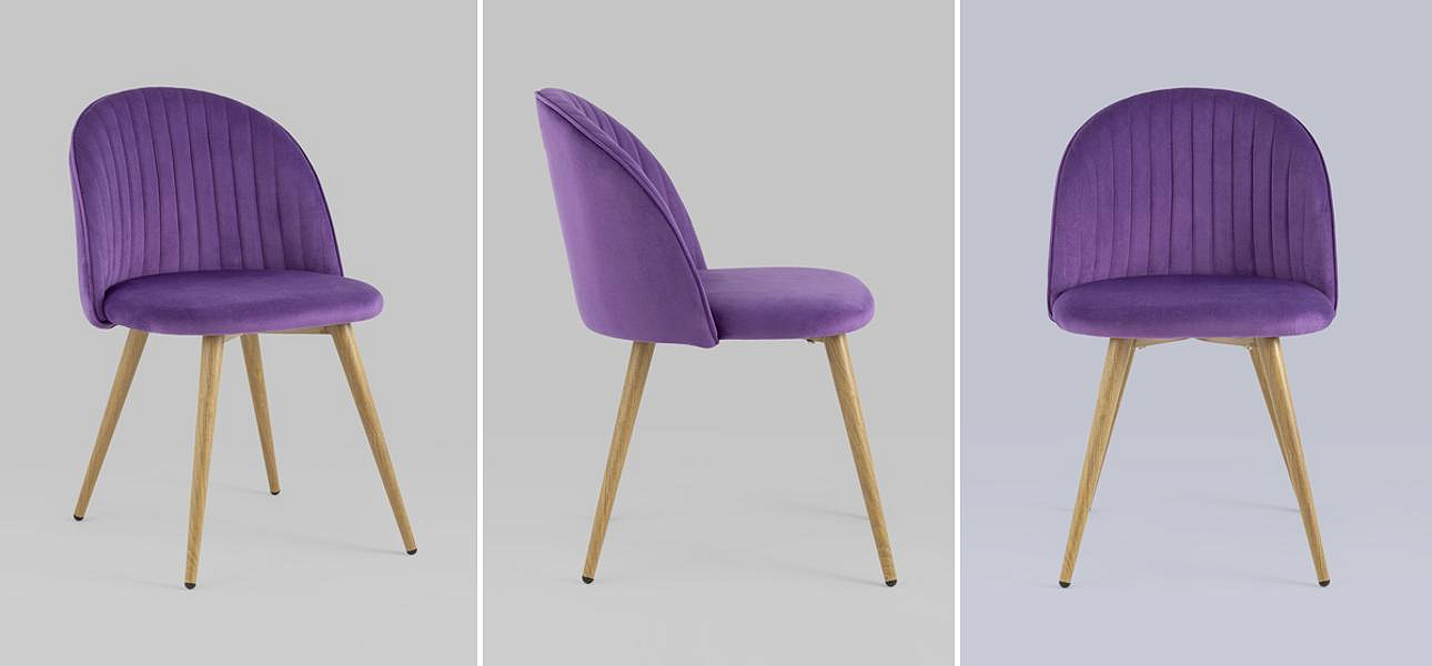 Стул Miruna Chair Лиловый Велюр Стул Miruna Chair Лиловый Велюр - Loft-Concept в Нижнем Новгороде
