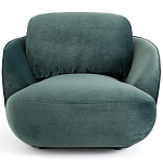 Полукруглое мягкое кресло Halle Green Armchair варинант исполнения - 3 | Loft Concept в Нижнем Новгороде