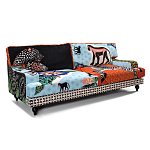 Диван с цветным принтом Qalakabusha Sofa варинант исполнения - 2 | Loft Concept в Нижнем Новгороде