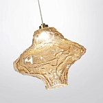 Подвесной светильник с плафоном из фактурного светло-янтарного стекла Light Ensemble варинант исполнения - 5 | Loft Concept в Нижнем Новгороде