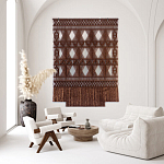 Панно Макраме коричневый цвет  варинант исполнения - 3 | Loft Concept в Нижнем Новгороде