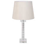 Настольная лампа с кремовым абажуром на фактурном стеклянном основании Source варинант исполнения - 1 | Loft Concept в Нижнем Новгороде