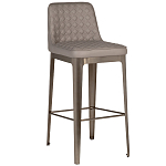 Стул барный светло-серый из экокожи Spectacular High Bar Stool варинант исполнения - 1 | Loft Concept в Нижнем Новгороде