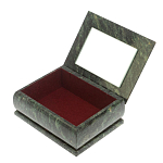 Шкатулка с зеркалом из натурального камня змеевик Stone Casket варинант исполнения - 4 | Loft Concept в Нижнем Новгороде