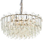 Круглая многоярусная люстра с хрустальным декором Cascade Waterfall Crystal Chandelier 12 варинант исполнения - 1 | Loft Concept в Нижнем Новгороде