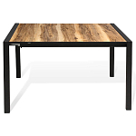 Стол обеденный раздвижной с прямоугольной столешницей на четырех черных ножках Blair варинант исполнения - 2 | Loft Concept в Нижнем Новгороде