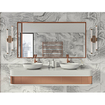 Бра с круглым основанием золотого цвета и двумя вертикальными плафонами Hex Scaffold варинант исполнения - 6 | Loft Concept в Нижнем Новгороде