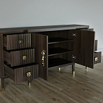 Большой Комод-буфет Elsa Dreams Walnut с ящиками варинант исполнения - 1 | Loft Concept в Нижнем Новгороде