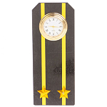 Часы подарочные настольные в виде погона ВМФ из натурального камня Змеевик Military Clock варинант исполнения - 4 | Loft Concept в Нижнем Новгороде