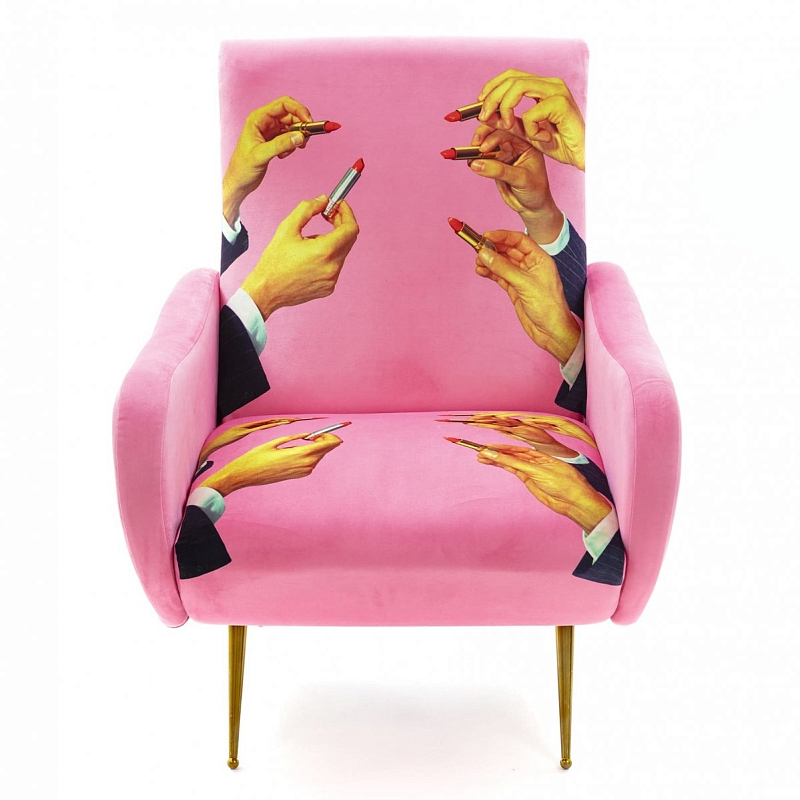 Кресло Seletti Armchair Lipsticks Pink Розовый (Rose) в Нижнем Новгороде | Loft Concept 