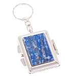 Зеркало брелок складное двухстороннее из натурального камня Лазурит Stone Mirrors варинант исполнения - 1 | Loft Concept в Нижнем Новгороде