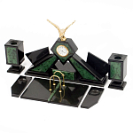 Настольный канцелярский набор из нефрита с декором в виде орла Golden Eagle варинант исполнения - 2 | Loft Concept в Нижнем Новгороде