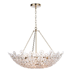 Люстра декорированная цветами из стекла Lightness of Flowers варинант исполнения - 1 | Loft Concept в Нижнем Новгороде