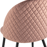 Мягкий стул в велюре пыльно-розового цвета Miruna Chair варинант исполнения - 7 | Loft Concept в Нижнем Новгороде