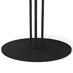 Стол журнальный с круглой столешницей из стекла Gray and Gold Marble варинант исполнения - 5 | Loft Concept в Нижнем Новгороде