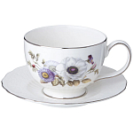 Чайный сервиз из фарфора с рисунком цветов на 6 персон 14 предметов Garden Whisper Porcelain Set  варинант исполнения - 2 | Loft Concept в Нижнем Новгороде