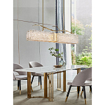 Люстра прямоугольная из фактурного стекла Chandelier Beam варинант исполнения - 4 | Loft Concept в Нижнем Новгороде