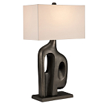 Настольная лампа с прямоугольным тканевым абажуром на фигурном каркасе Brutilist  варинант исполнения - 2 | Loft Concept в Нижнем Новгороде