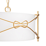 Люстра в форме цилиндра с белым тканевым абажуром Simple Knot варинант исполнения - 2 | Loft Concept в Нижнем Новгороде