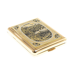 Портсигар на 20 сигарет с гравировкой природы в подарочной коробке Metal Cigarettes Cases варинант исполнения - 3 | Loft Concept в Нижнем Новгороде