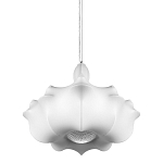 Подвесной светильник с белым фигурным абажуром и мягкими волнистыми краями Cloud Motion  варинант исполнения - 1 | Loft Concept в Нижнем Новгороде