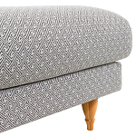 Мягкий пуф на деревянных ножках Garner Pouf Light варинант исполнения - 5 | Loft Concept в Нижнем Новгороде