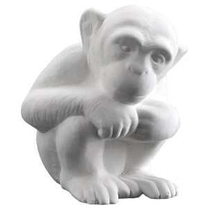Статуэтка Abhika Monkey White