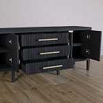 Большая VT-тумба Primo шпон Черный дуб варинант исполнения - 5 | Loft Concept в Нижнем Новгороде