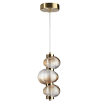Подвесной светильник с 3-мя рифлеными стеклянными шарами Marcelh Light варинант исполнения - 2 | Loft Concept в Нижнем Новгороде